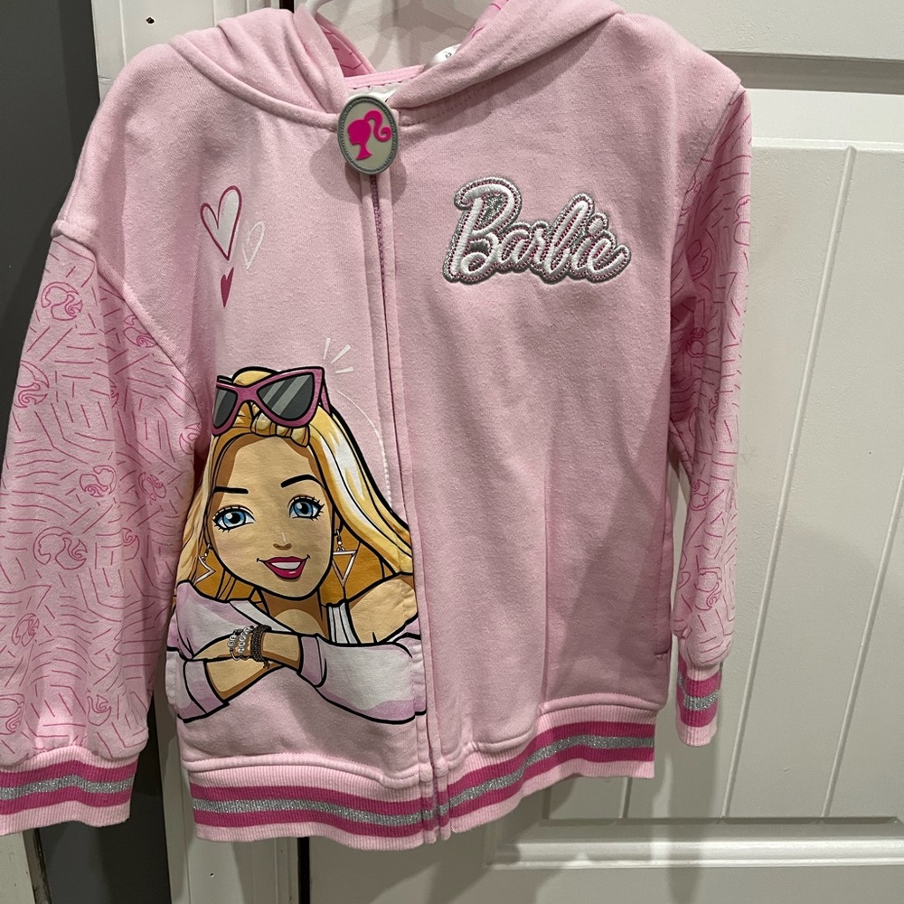 Barbie Light Pink Graphic Hoodie for Kids
